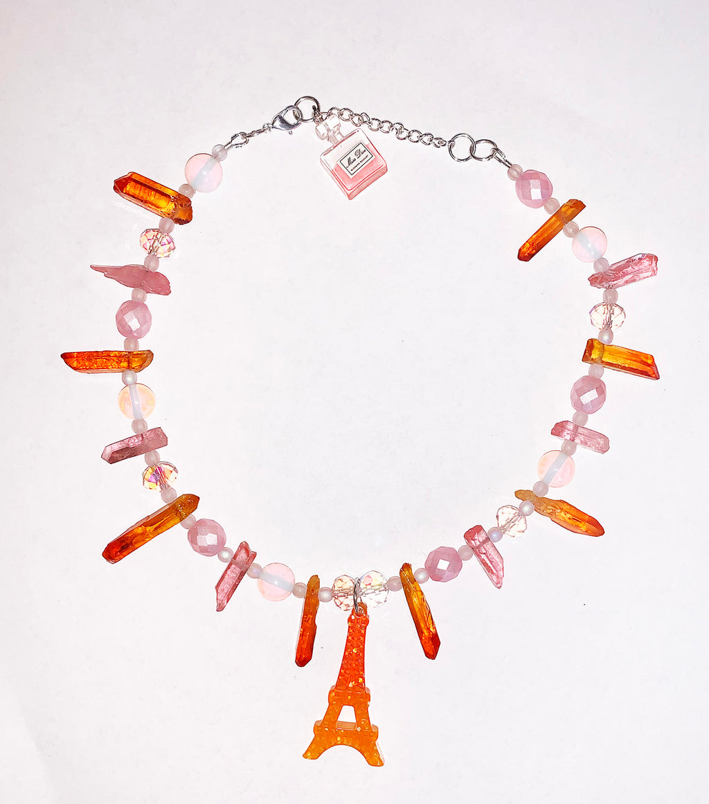 emma pryde, choker, resin, glitter, handmade, los angeles boutique, kathleen, kathleen los angeles, gummie bear, necklace, pearls, freshwater pearls, baroque pearls, kathleen, kathleen los angeles, shop kathleen, kathleen la, crystal necklace, paris necklace, perfume necklace, eiffel tower necklace, french necklace