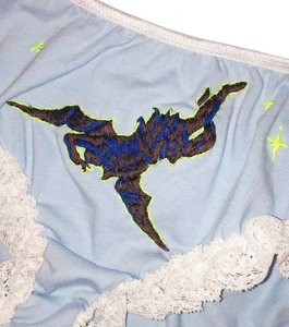Los Angeles, Kathleen, Shop Kathleen, Los Angeles, Kathleen, Boutique, independent artist, small business, handmade bikini, handmade undies, handmade thong, embroidered underwear, crystal, gemstone, flower, fairy, bear, lizard, gummo, fantasy, wizard, creature, fantasy, small batch, deadstock, sustainable, hand embroidered, one of a kind, hand stitched, schoolfriend, rosary, cross, demon, circus, 666, mesh panties, bear panties, fallen angel, son of dawn