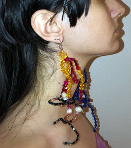 Earrings, Jewelry, Deska, Pearl Earrings, Hand beaded, shop kathleen, kathleen los angeles, kathleen, deska, independent artist, independent designer, los angeles boutique