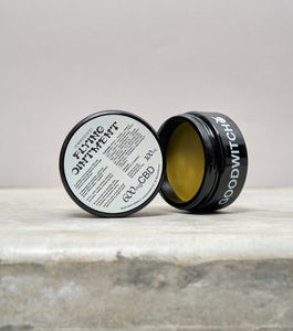 Kathleen, shop kathleen, kathleen los angeles, goodwitch, goodwitch nyc, cbd balm, herbal medicine, wildcrafted herbs, herb ointment, made in new york, independent beauty, handmade balm, wellness balm, chronic pain balm, flying ointment, cbd ointment
