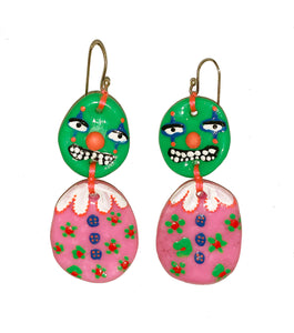 Kathleen, Shop Kathleen, Los Angeles, Kathleen, Boutique, Handmade Earrings, Independent artist, independent designer, independent boutique, independent jewelry, epoxy, resin, polymer earrings, choker, sculpey beads, handpainted, SKARED, Australia jewelry, Melbourne Jewelry, clown earrings, halloween earrings, SKARED earrings, sculpey earrings, hook earrings, neon earrings