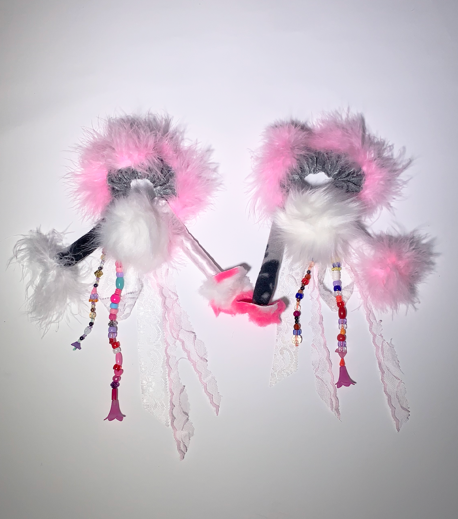 claire barrow, hair accessories, scrunchies, hair extensions, hair pieces, raver hair, harajuku hair, jfashion, rave accessories, CB, independent artist, independent designer