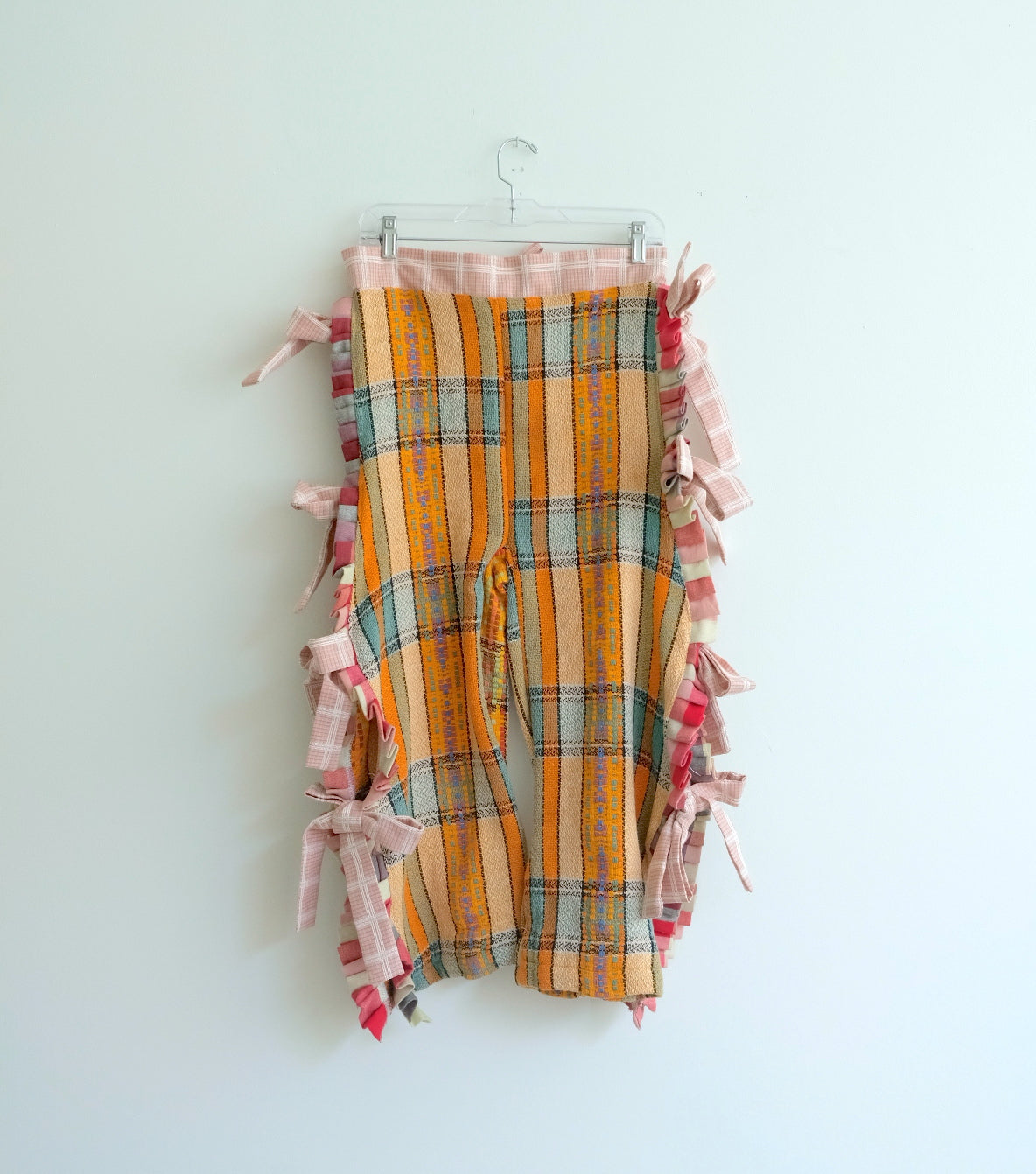 JRAT, Janelle Rabbott, Pants, Chaps, Bow Pants, Zero Waste, Gingham, UpcycleZero Waste, Prairie Dress, Ruffle Dress, Bow Dress, Sustainable, Kathleen, Shop Kathleen, Boutique, Ugly House on the Prairie, Los Angeles, One of a Kind