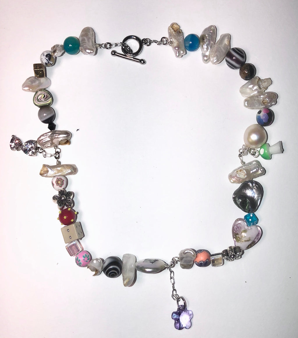 janky jewels, pearl choker, necklace, upcycled, one of a kind, kathleen, shop kathllen, los angeles, boutique 