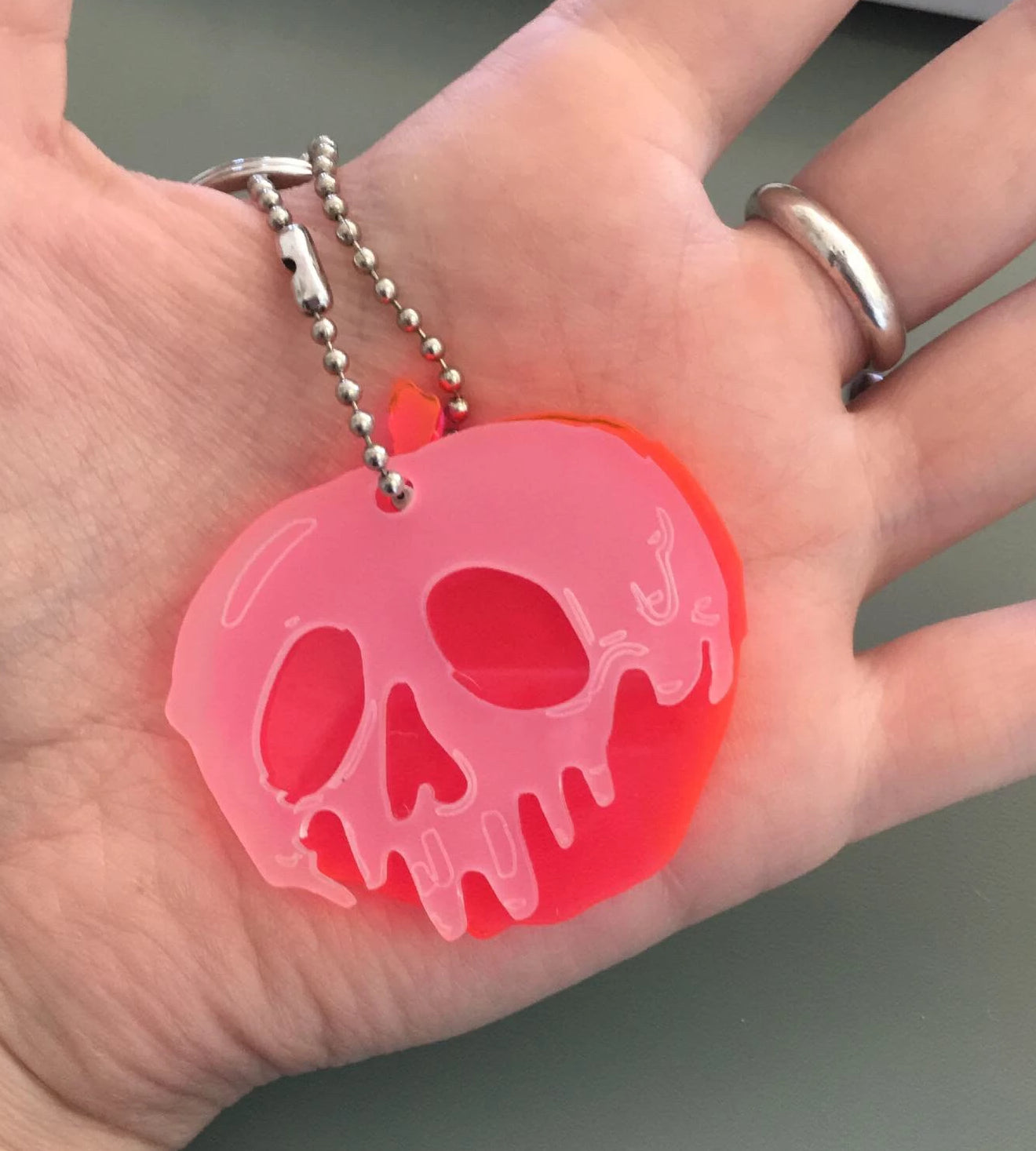 keychain, emma pryde, poison apple keychain, homemade