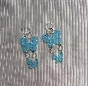 earrings, emma pryde, handmade, double butterfly earring