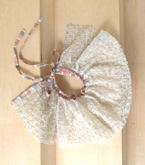 JRAT, Janelle Rabbott, zero waste, collar, lace collar, clown collar,, USustainable, Bonnet, Kathleen, Shop Kathleen, Boutique, Ugly House on the Prairie, Los Angeles, One of a Kind