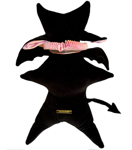 Weighted Imp Plush - Black with Pink Ruff