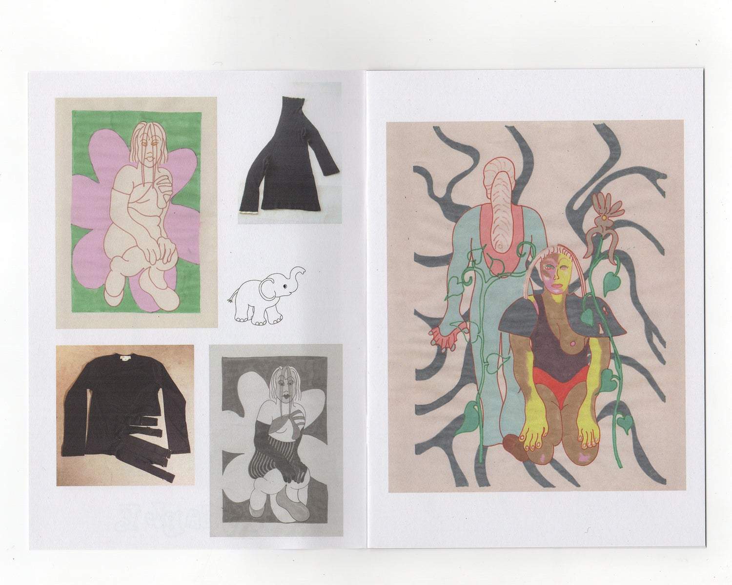 Brie Moreno, Zine, Kathleen, Shop Kathleen, art zine, zine, print, drawings, loveable, recycled