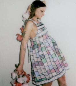 Patchwork Apron Dress - Multicolor