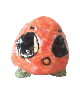 Dominique Go, Kathleen, Shop Kathleen, Ceramic, Handmade, sculpture, clay sculpture, handbuilt ceramic, mini figurine, independent artist, made in LA, clay artist, fruit strawberry sculpture