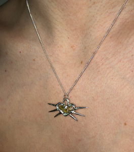 mgn jwl, Megan Baker, Jewelry, Australia, Sterling Silver, Urchin Heart, Gemstones, Kathleen, Shop Kathleen, Los Angeles, Kathleen, Boutique, Chartreuse