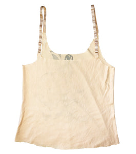 Gabrielle Rosenstein, Elf, Fairy, Dog, Flowers, Screen printed, Vintage, Made in Los Angeles, Second Hand, Sustainable, Kathleen, Kathleen Los Angeles, Independent Boutique, Independent Artist, Los Angeles Boutique, Independent Designer, Los Angeles Artist, nude tank top, raw edge tank top, fairy tank top, elf tank top