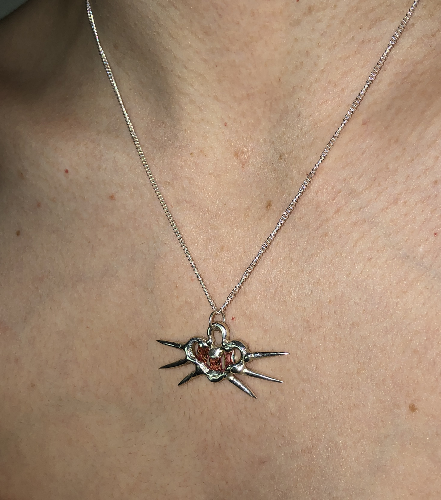 mgn jwl, Megan Baker, Jewelry, Australia, Sterling Silver, Urchin Heart, Gemstones, Kathleen, Shop Kathleen, Los Angeles, Kathleen, Boutique, Orange