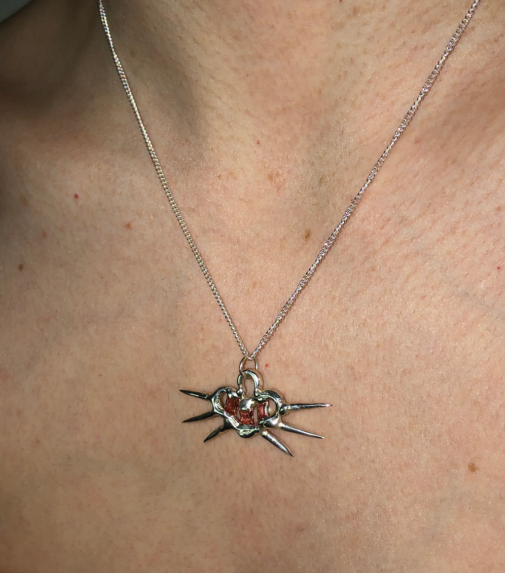mgn jwl, Megan Baker, Jewelry, Australia, Sterling Silver, Urchin Heart, Gemstones, Kathleen, Shop Kathleen, Los Angeles, Kathleen, Boutique, Orange
