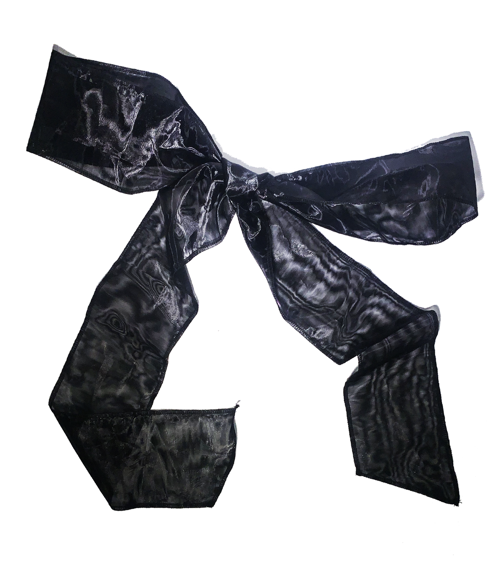 Room Shop Vintage, Scrunchie, Giant Scrunchie, Cloud Scrunchie, Organza, Kathleen, Shop Kathleen, Boutique, Los Angeles, Deadstock, organza bow, black bow, hair bow, ponytail bow, giant bow, giant ribbon