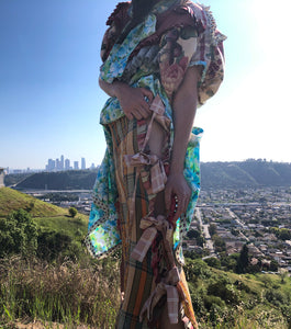 JRAT, Janelle Rabbott, Pants, Chaps, Bow Pants, Zero Waste, Gingham, UpcycleZero Waste, Prairie Dress, Ruffle Dress, Bow Dress, Sustainable, Kathleen, Shop Kathleen, Boutique, Ugly House on the Prairie, Los Angeles, One of a Kind