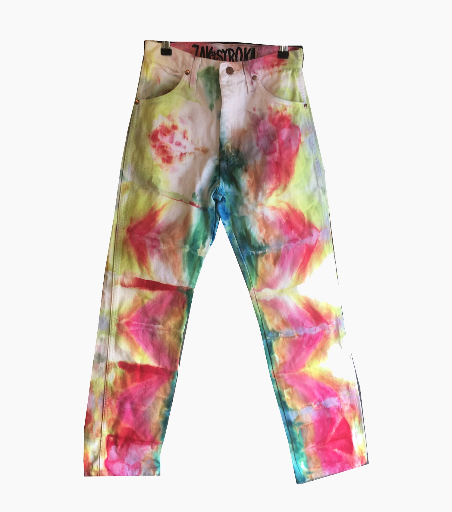 zak syroka jeans, wranger, jeans, denim, 420calories, tie-dye, kathleen, shop kathleen, los angeles