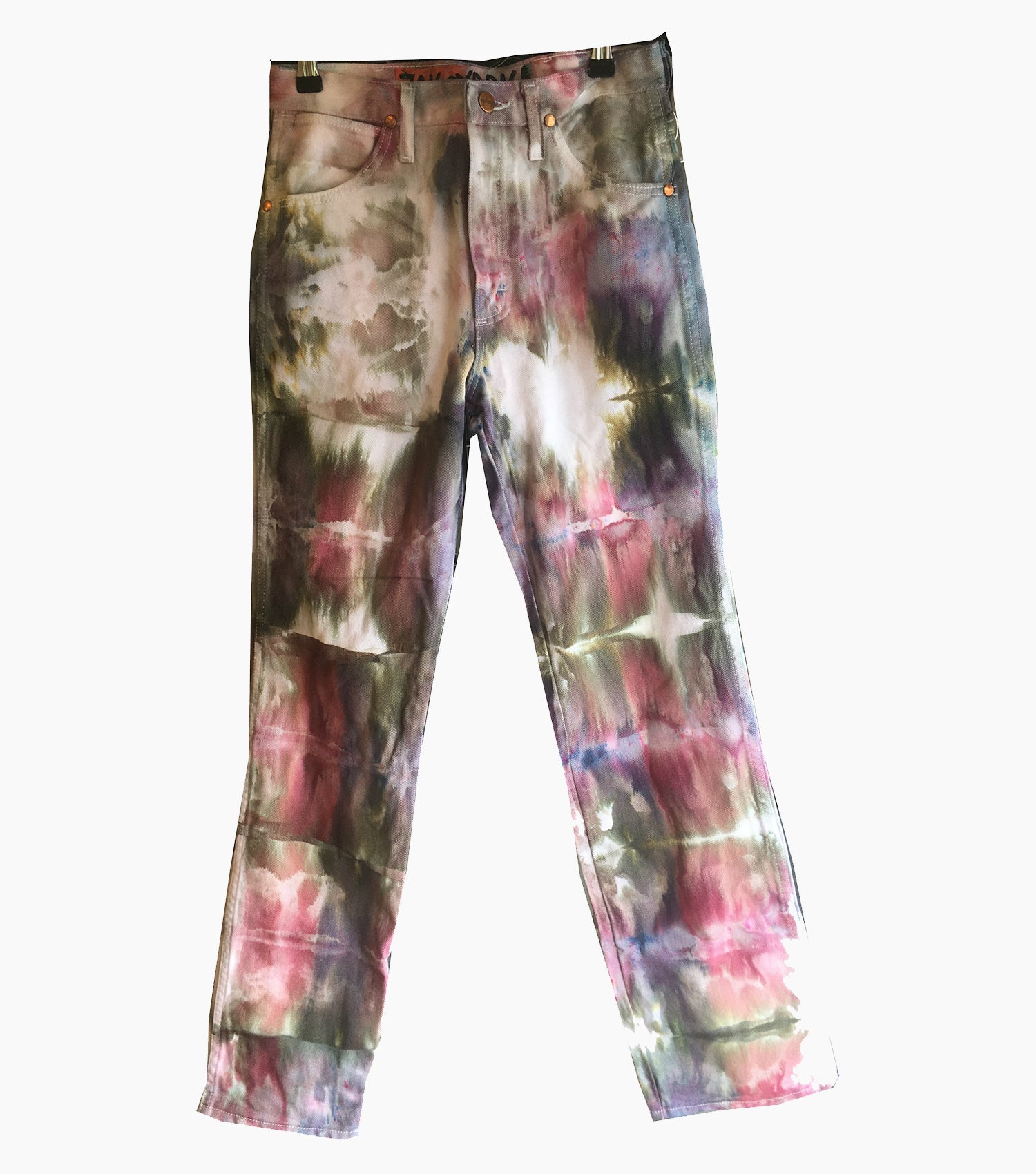 zak syroka jeans, wranger, jeans, denim, 420calories, tie-dye, kathleen, shop kathleen, los angeles