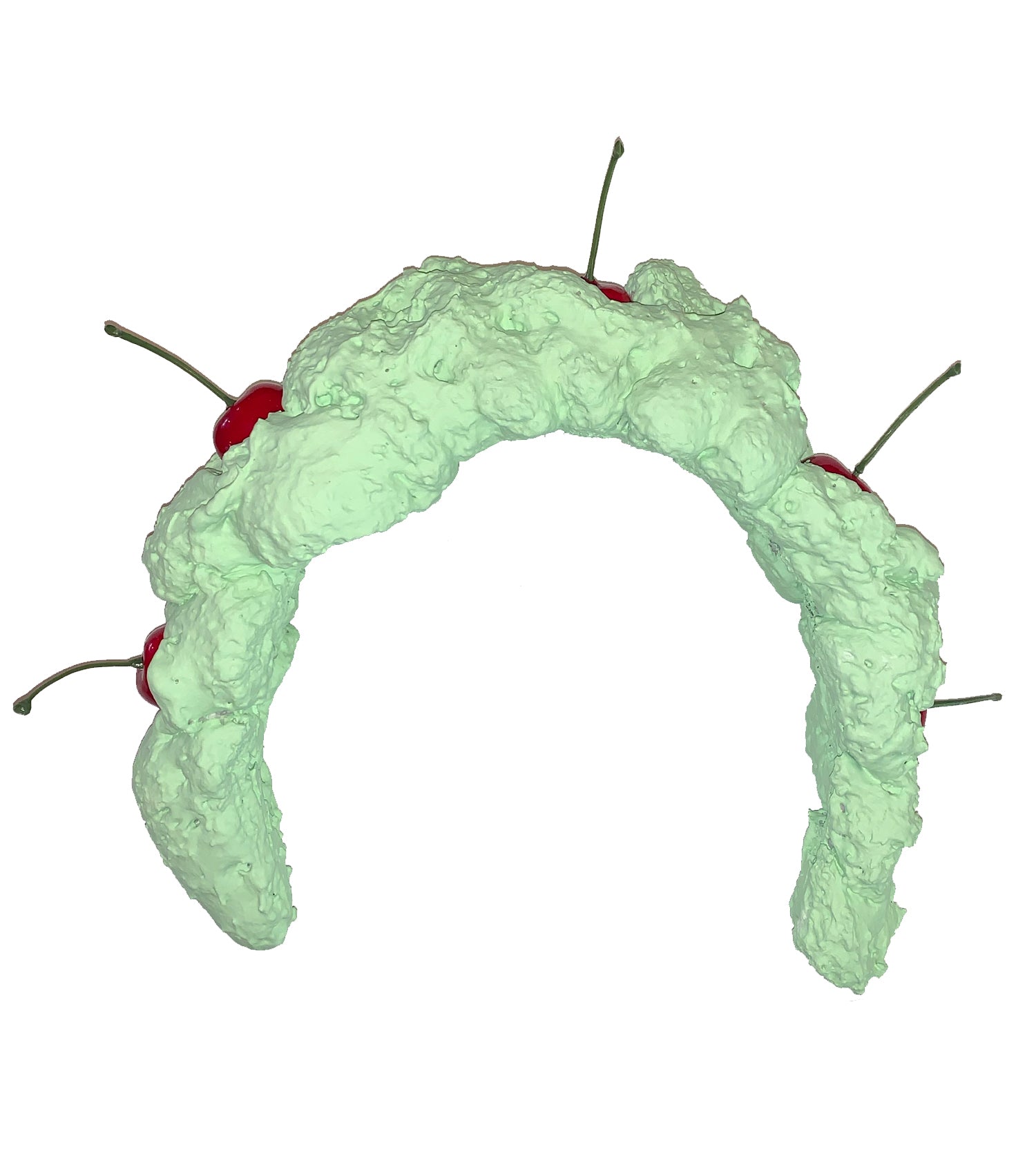 Kathleen, Shop Kathleen, Los Angeles, Sustainable headband, headpiece, bagel headband, 323, 3234u, foam headband, sustainable hat, handmade headband, handmade headpiece, radish headpiece, radish headband, ice cream headband, cherry headband