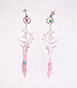 earrings, emma pryde, handmade, dagger, sword, shop kathleen, kathleen, los angeles, handmade, crystal, lasercut, kathleen los angeles, shop kathleen, kathleen la, crystal earrings, emma pryde earrings, emma pryde necklaces,
