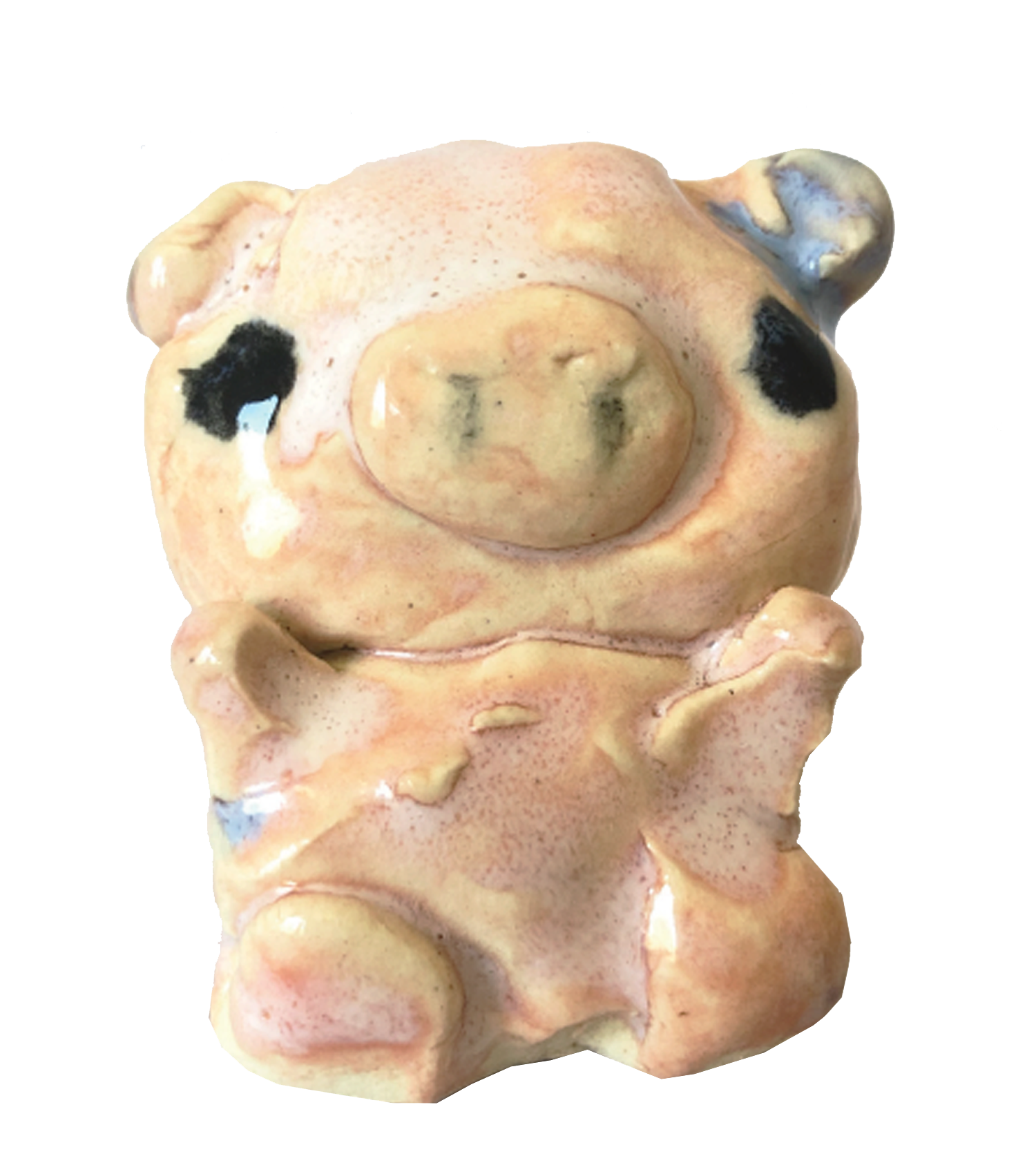 Dominique Go, Kathleen, Shop Kathleen, Ceramic, Handmade, sculpture, clay sculpture, handbuilt ceramic, mini figurine, independent artist, made in LA, clay artist, pig sculpture 
