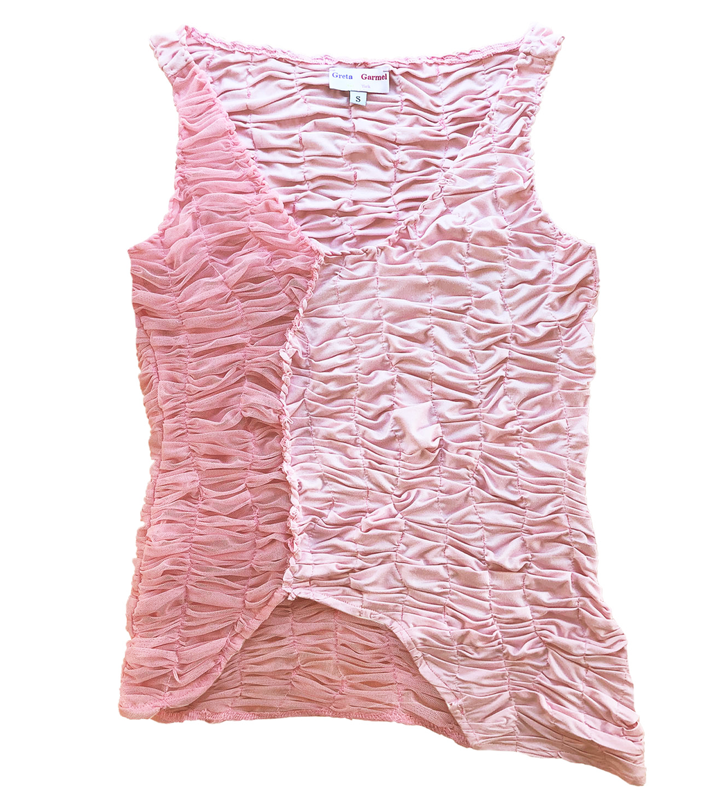 mesh skirt, asymmetrical top, pink tank top, brown miniskirt, fairy skirt, sheer top, elf skirt, fairy top matching set brown pink, independent designer, independent boutique,independent fashion, handmade top, handmade skirt, ruched top, ruched skirt, Shop Kathleen, Kathleen los Angeles, Los Angeles fashion, small business, greta garmel, made in Los Angeles, LA designer, small batch, hand gathered, hand ruched, ruffle top, ruffle skirt, ballet skirt, ballet top, brown and pink outfit, sheer outfit