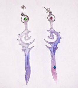 earrings, emma pryde, handmade, dagger, sword, shop kathleen, kathleen, los angeles, handmade, crystal, lasercut, kathleen los angeles, shop kathleen, kathleen la, crystal earrings, emma pryde earrings, emma pryde necklaces