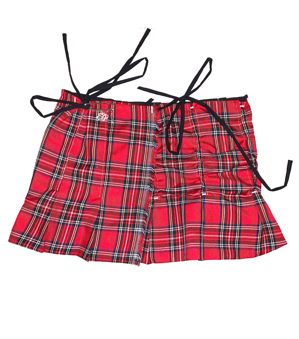BONE, BONE69, B0NE69, London artist, independent fashion, independent designer, one of a kind, independent fashion, handmade fashion, plaid skirt, wrap skirt, kilt, wrap kilt, anime skirt, punk skirt, kathleen, kathleen los angeles, independent boutique, los angeles boutique, los angeles fashion, one of a kind