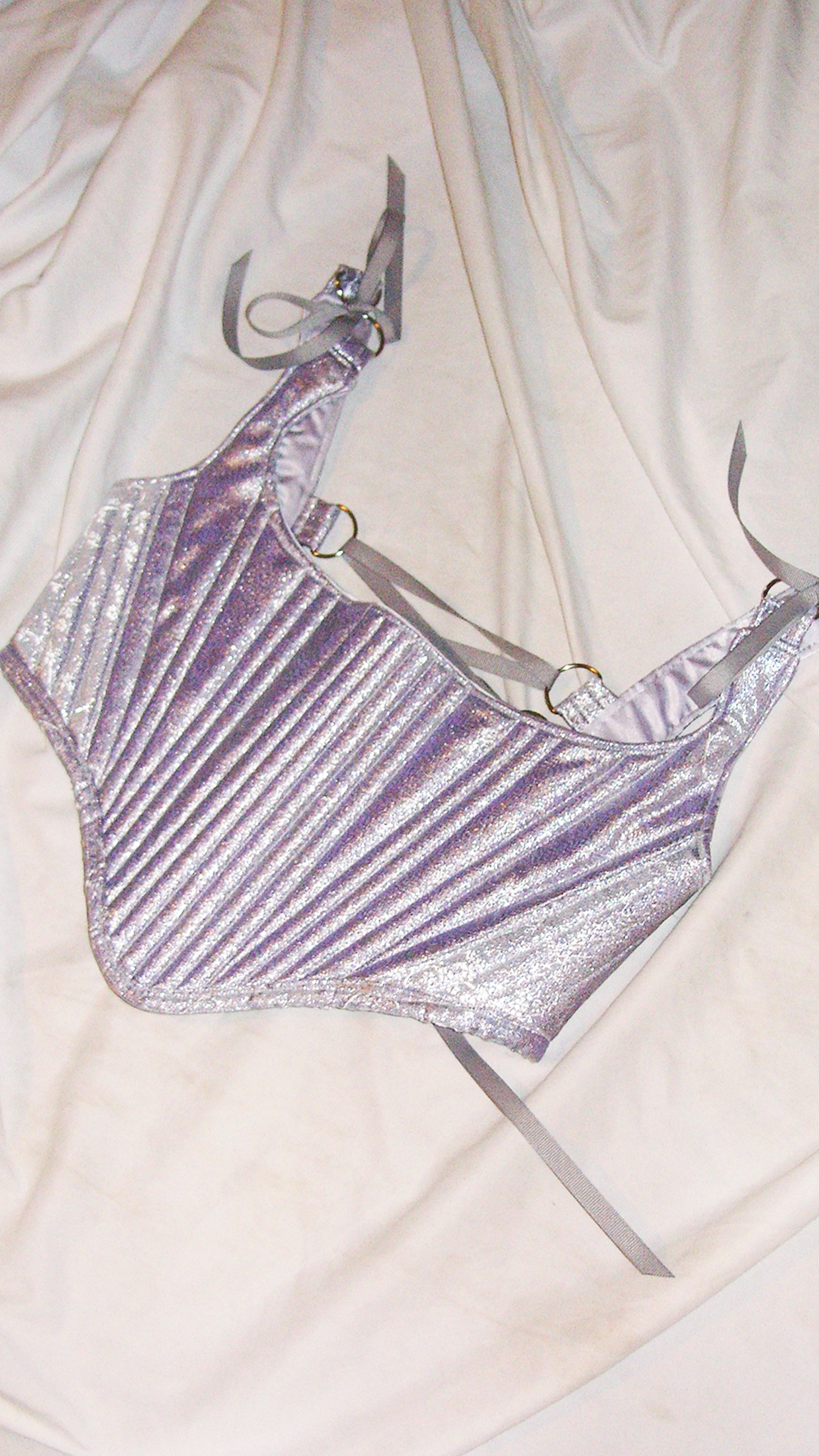 Meg Beck, Kathleen Los Angeles, Kathleen, Independent boutique, independent fashion, independent designer, handmade, one of a kind, upcycled, recycled fashion, sustainable fashion, underbust corset, corset, satin corset, half corset, houndstooth corset, corset top, bow corset, blue corset, regency stays, regency corset, half stays, 18th century corset