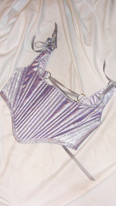 Meg Beck, Kathleen Los Angeles, Kathleen, Independent boutique, independent fashion, independent designer, handmade, one of a kind, upcycled, recycled fashion, sustainable fashion, underbust corset, corset, satin corset, half corset, houndstooth corset, corset top, bow corset, blue corset, regency stays, regency corset, half stays, 18th century corset