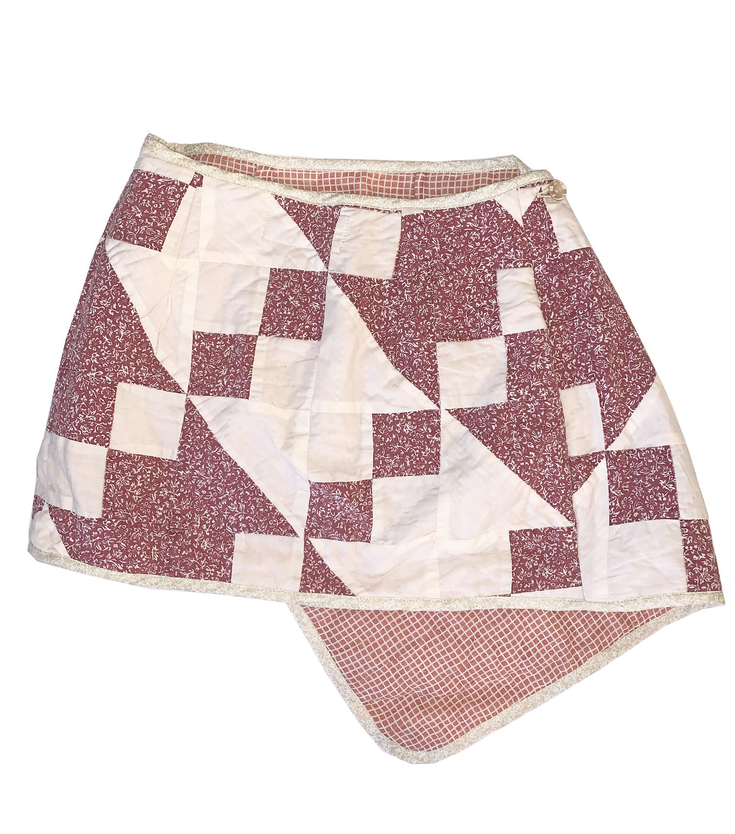 Montreal designer, independent fashion, independent designer, one of a kind, independent fashion, handmade fashion, plaid skirt, wrap skirt, kilt, wrap kilt, anime skirt, punk skirt, kathleen, kathleen los angeles, independent boutique, los angeles boutique, los angeles fashion, one of a kind, quilted skirt, upcycled skirt, patchwork skirt, LAUGH, laugh by lafaille, laughbyfaille, courtepointe skirt