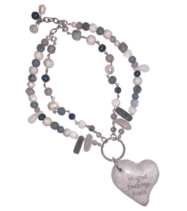 smallanimal, smallanimalmgmt, Los Angeles, Boutique, Pearl Choker, Kathleen Los Angeles, heart choker, goth choker, layered choker, polymer bead choker, silver choker, stone choker, quartz choker, pierced choker, printed jewelry, handmade beads,Kathleen, Shop Kathleen, kathleen los angeles, upcycled necklace, sustainable jewelry, Chicago jewelry, charm necklace, small business, small batch jewelry