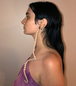 Earrings, Jewelry, Deska, Pearl Earrings, Hand beaded, shop kathleen, kathleen los angeles, kathleen, deska, independent artist, independent designer, los angeles boutique, clip on earrings, pierceless earrings