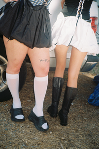 Black Mini Puffball Skirt
