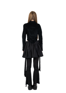 Black Mini Puffball Skirt