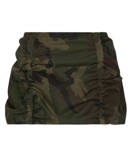 mini skirt, australian designer, independent fashion, independent designer, independent boutique, handmade, mini ruched skirt, handmade skirt,  asymmetrical skirt, Karla Laidlaw, karlalaidlaw, Kathleen, Shop Kathleen, ruched skirt, plaid skirt, corset skirt, lace up skirt, came, camouflage, camouflage skirt