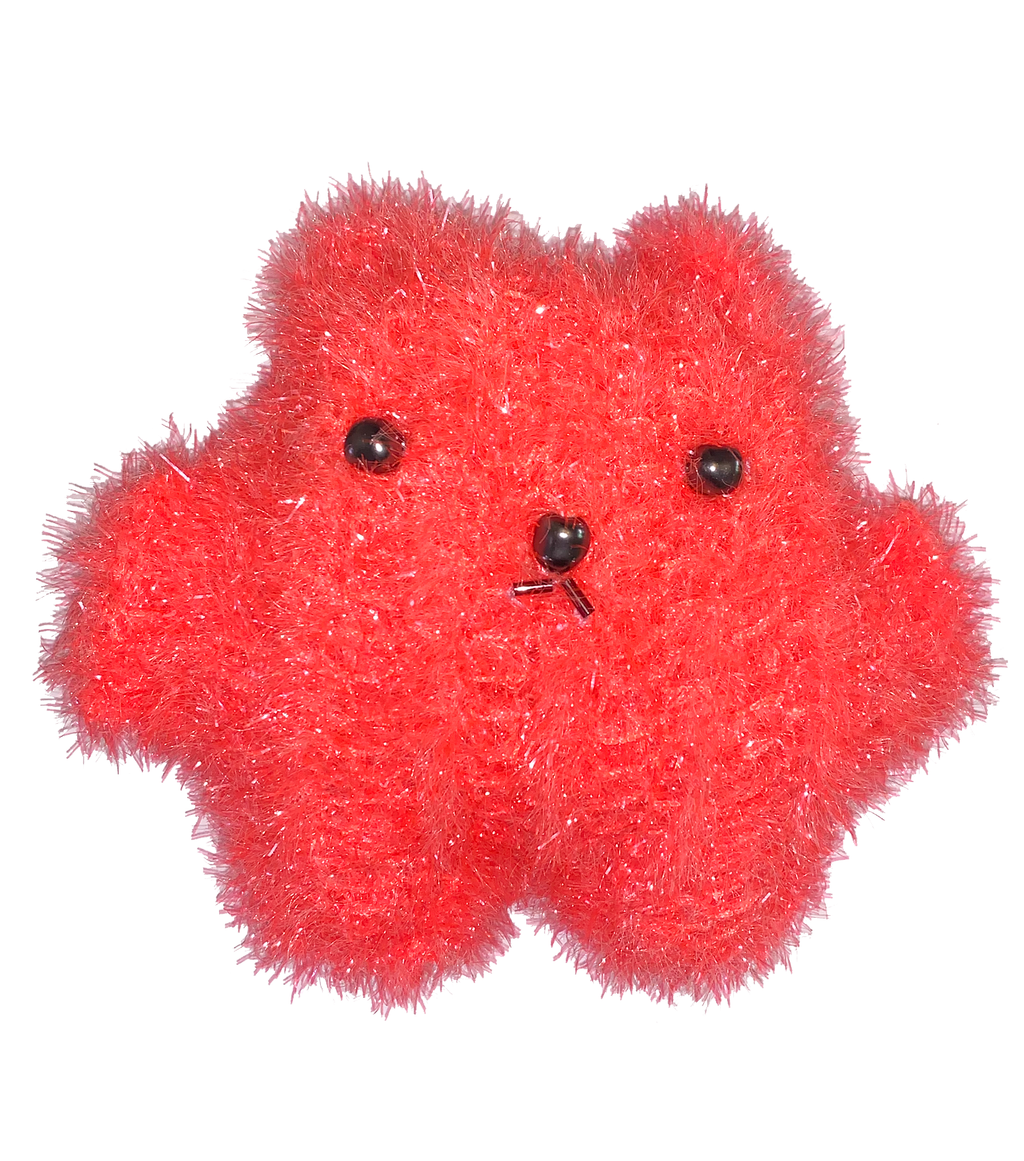 Soft sculpture, art object, crochet teddy, art teddy, handmade in los angeles, handmade toy, green teddy, lisa danbi park, danbi, kathleen, kathleen los angeles, los angeles boutique, independent artist, independent fashion, sparkly teddy, teddy buddy, rainbow teddy, neon teddy, pink teddy