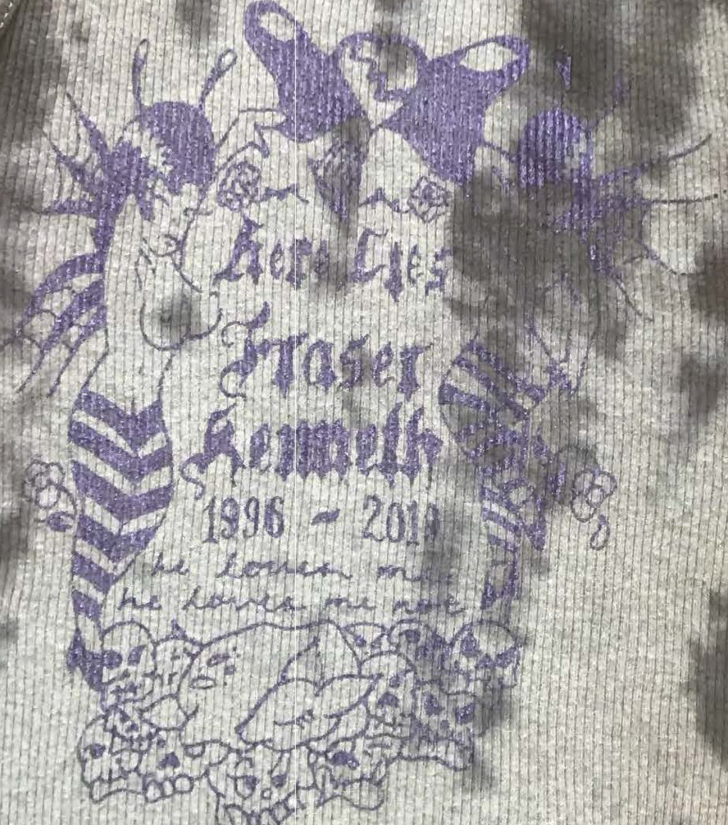 Fraser Kennth, essex, handmade, hand dyded, tie dye, screen print, lolarosetattoo, tattoo graphic, Lola rose tattoo, tank, ribbed tank, Hanes, upcycled, Kathleen, Los Angeles