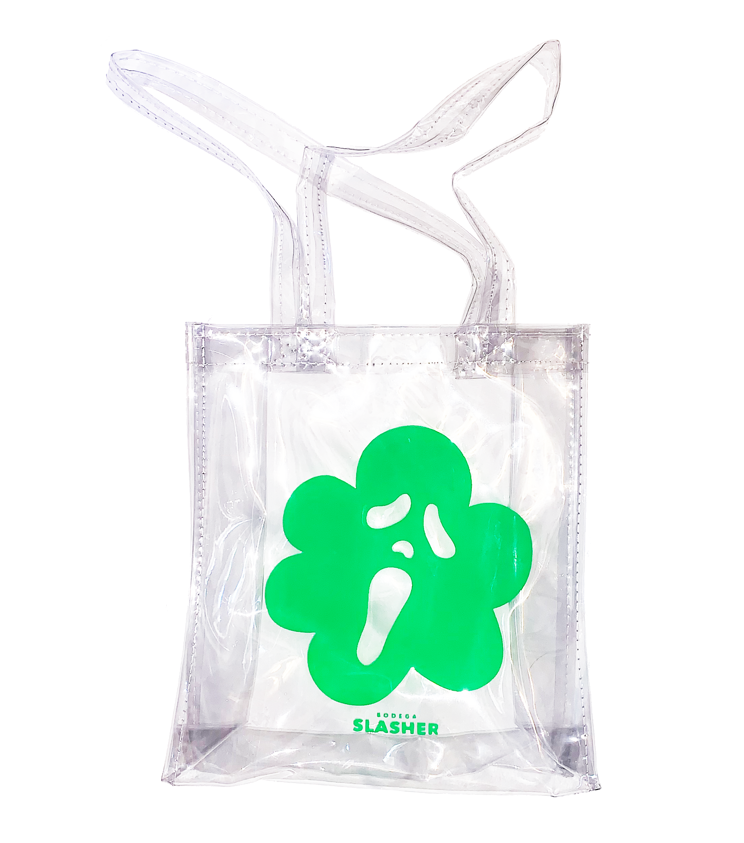 Bodega Slasher, scream, 1997, y2k, ghostface, bag, tote, totes, clear, pvc, Mexico, made in Mexico, Los Angeles, Kathleen