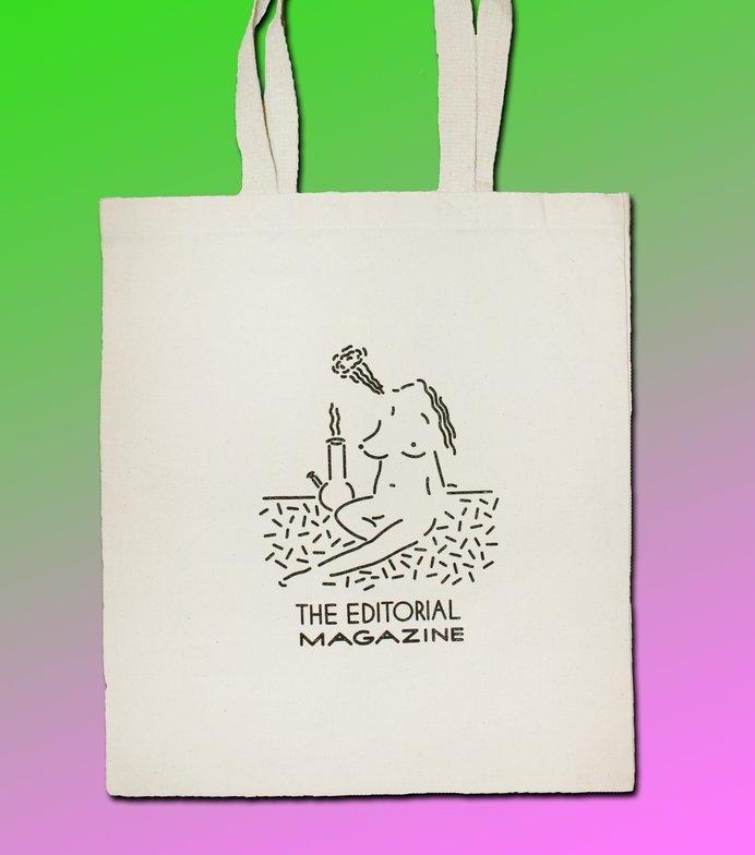 editorial magazine, tote bag, clay hickson