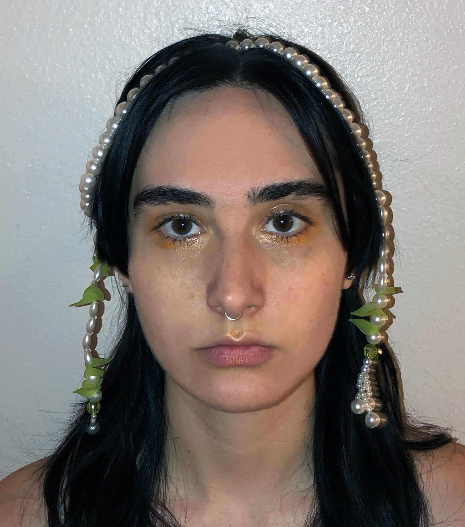 Deska, Deska Jewelry, Pearl, Headpiece, Head Jewelry, Hair Jewelry, Handmade, Los Angeles, Los Angeles Boutique, Independent Designer, Independent Artist, Kathleen, Shop Kathleen, Kathleen Los Angeles, Costume Headpiece, Costume Jewelry