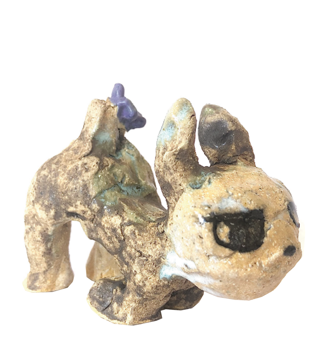 Dominique Go, Kathleen, Shop Kathleen, Ceramic, Handmade, sculpture, clay sculpture, handbuilt ceramic, mini figurine, independent artist, made in LA, clay artist, pig sculpture